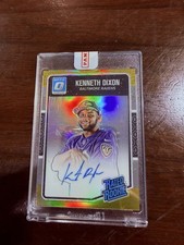 KENNETH DIXON /10 2016 Panini Optic Rated Rookie RC On Card Auto Gold SSP. rookie card picture