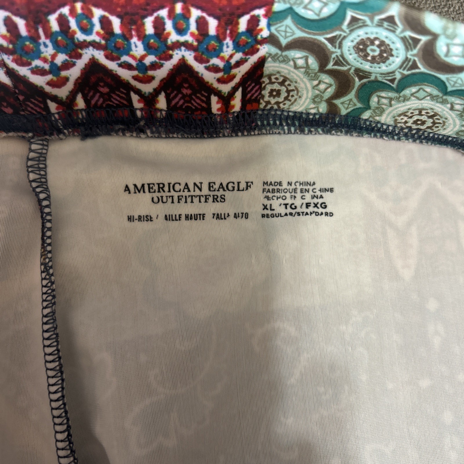 American Eagle Women’s Patchwork Multi Print Legg… - image 10