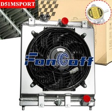 2 Row Radiator W/Shroud Fan 1992-2000 Honda CIVIC EJ EK DEL SOL EG INTEGRA DB DC