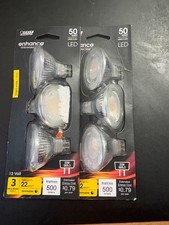 Lot of 3 Feit Electric 35-W Equivalent MR16 GU10 Dimmable Track LED Light Bulb