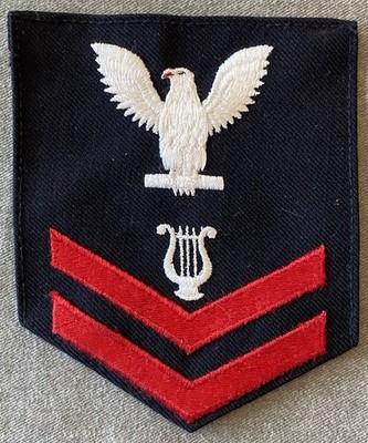 US Navy Rate Musician 2nd Class Petty Officer rank Patch USN MU2 | eBay