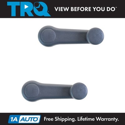 TRQ Manual Window Crank Gray LH Driver RH Passenger Side Pair for Accent Elantra