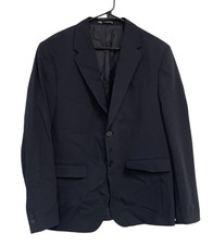 Zara Mens Blazer EU 52 US 42 Sport Coat Jacket Navy Blue Slim fit 1564/600 NWOT