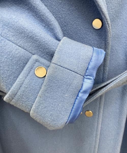 Ameri                    BELT FLARE LONG COAT blue - image 8