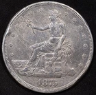1875-CC Silver Trade Dollar Extremely Fine (XF) Details