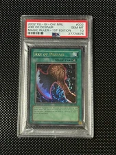 YUGIOH PSA 10 2002 Axe of Despair MRL-002 Ultra Rare 1st Edition *4676