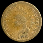 1879 Indian Head Cent - Antique United States of America 1c Penny Coin