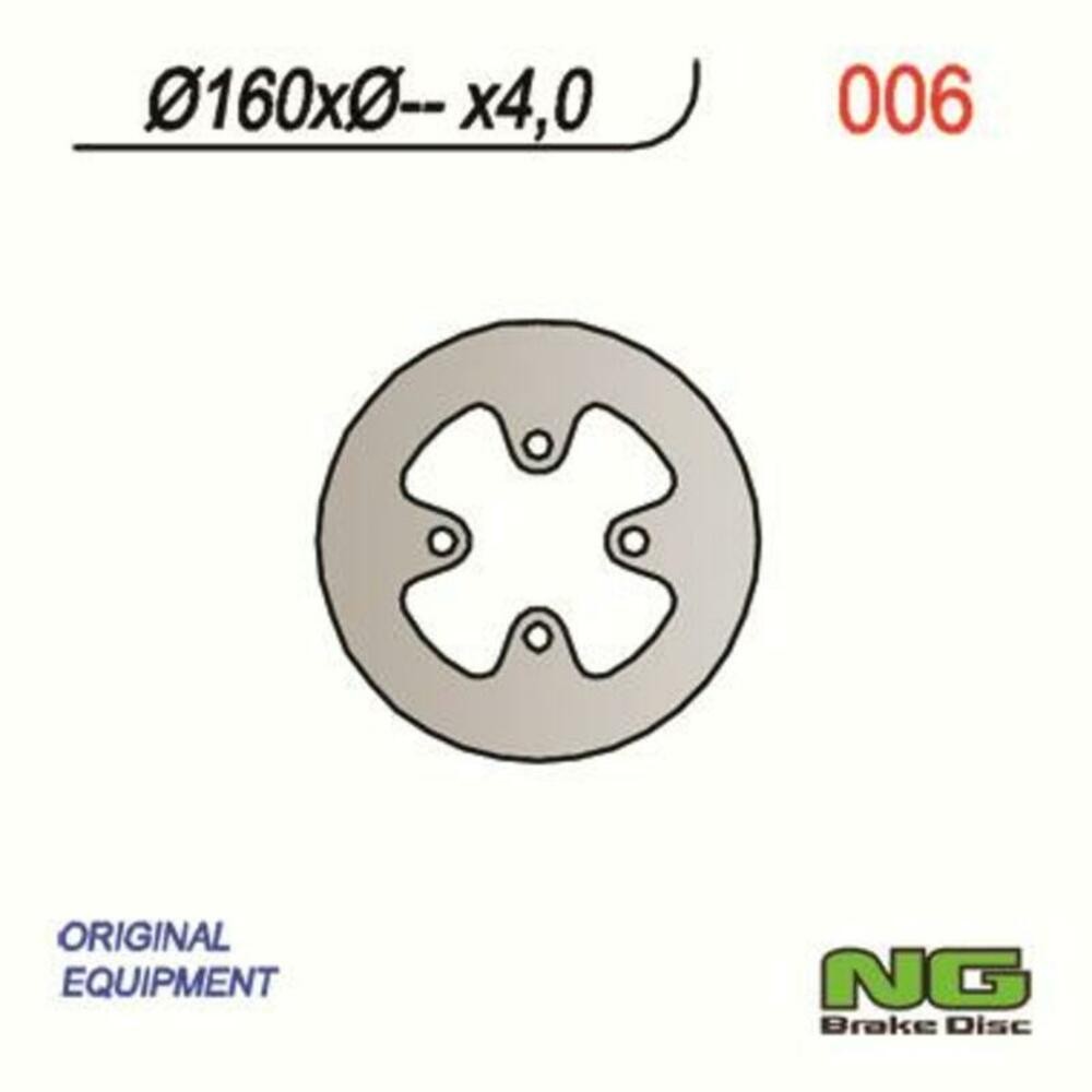NG Brakes Round Fixed Brake Disc For Motorcycle Parts Accessories