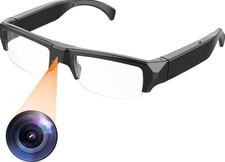 Mini Camera Glasses with 64GB Card HD 1080P Video Glasses with Motion Detection