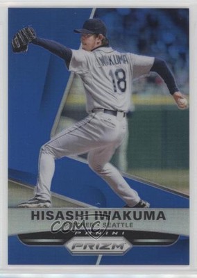 2015 Panini Prizm Blue Prizm 69/75 Hisashi Iwakuma #75 02v3