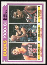 1981-82 Topps #56 Marques Johnson / Mickey Johnson / Quinn Buckner - JBKB