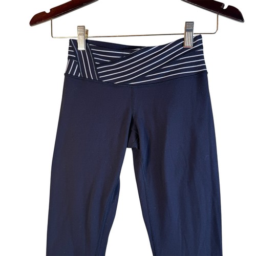 Lululemon Wunder Unterleggings Größe 2 schwarz wendbar kurz 22" Schrittlänge - Bild 2 von 7