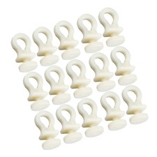 50Pcs Reusable Plastic Curtain Track Pulleys Smooth Silent Curtain Rollers