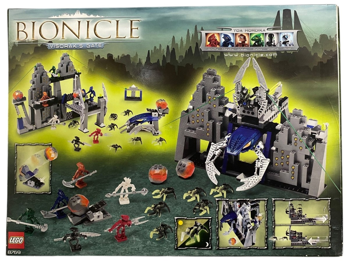LEGO 8769 Bionicle Visorak's Gate w Toa Hordika & Visorak NEW
