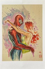 SPIDER-MAN & MARY JANE Art Print Marvel ALEX MACK