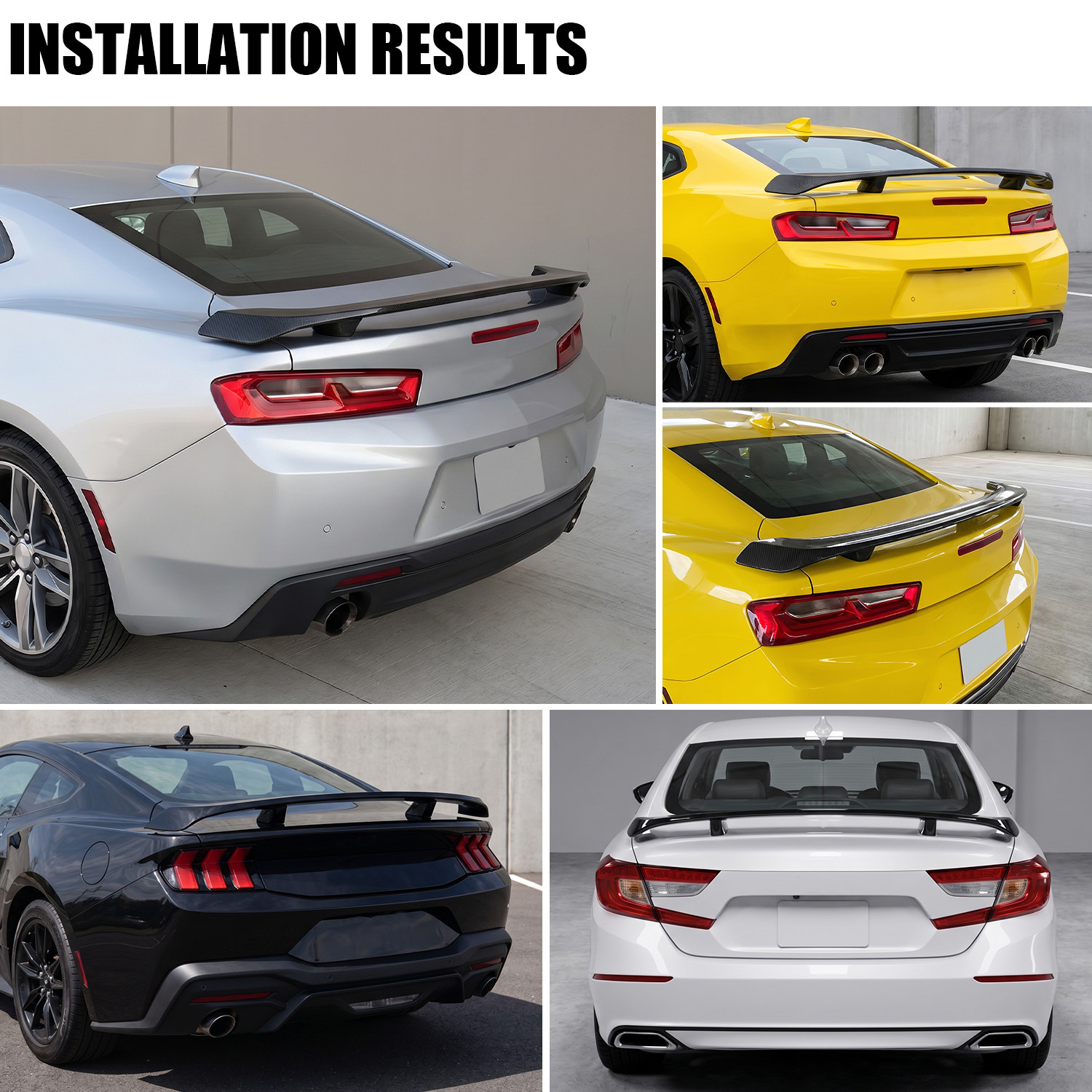KDM-Style Gloss Black 55" Rear Trunk Spoiler Wing For Audi R8 2008-2023