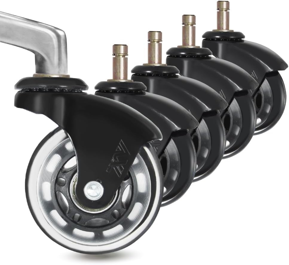 Wheels Replacement For Hardwood Floor And Carpet, 10mm Stem Si