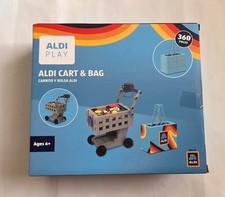 New Sealed 2025 Aldi Play Food Market  CART and Bag Toy Play Set Of 2 Ages 6 