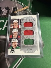 2018-19 Upper Deck The Cup Trios Rookie Patch Tkachuk/Svechnikov/Heiskanen /33