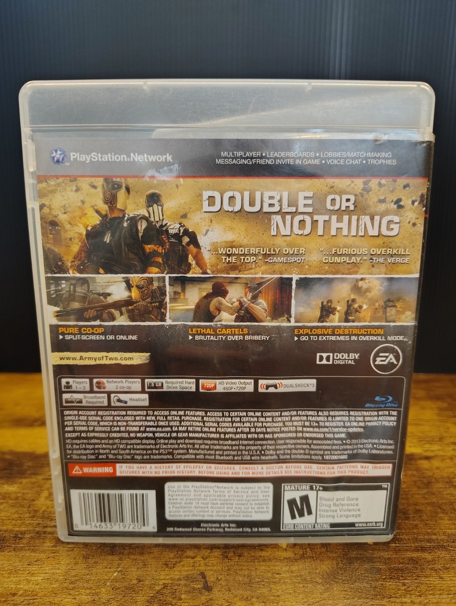 Army of Two: The Devils Cartel (PlayStation 3 PS3) CIB 14633197204