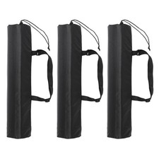 25" x 7" Tripod Carrying Case, 3 Pack Camera Tripod Carrying Bags, Black