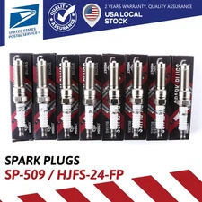 Set of 8 For Motorcraft SP-509 HJFS-24FP Spark Plug For Ford Super Duty F-Series
