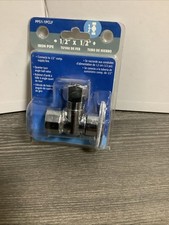 Plumb Pak PP51-1PCLF Válvula de cierre de ángulo de giro 1/2 X 1/2 pulgada FIP X OD NOS