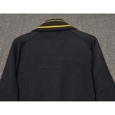 Polo sport Ralph Lauren track jacket black striped size XL full zip vintage