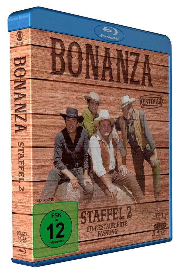 Bonanza Restored - Staffel 2: Folgen 33-66 (Paramount Restoration) [5 Blu-rays] - Bild 3 von 4