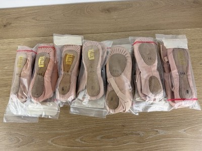 Bloch (7 Pairs Lot) Dansoft Pro-lite Ballet Slipper Shoe PINK Kids Sz 9-1.5