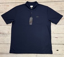 NWT Greg Norman Performance Polo Golf Shirt Men s Sz L Play Dry Blue