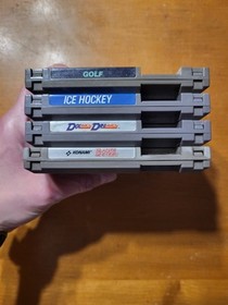 LOTE Nintendo NES Hockey sobre Hielo Doble Regate Hojas de Acero Golf SIN PROBAR