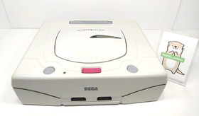 Sega Saturn White Console HST-3220 w/Power Memory Language Japanese Tested 0213B