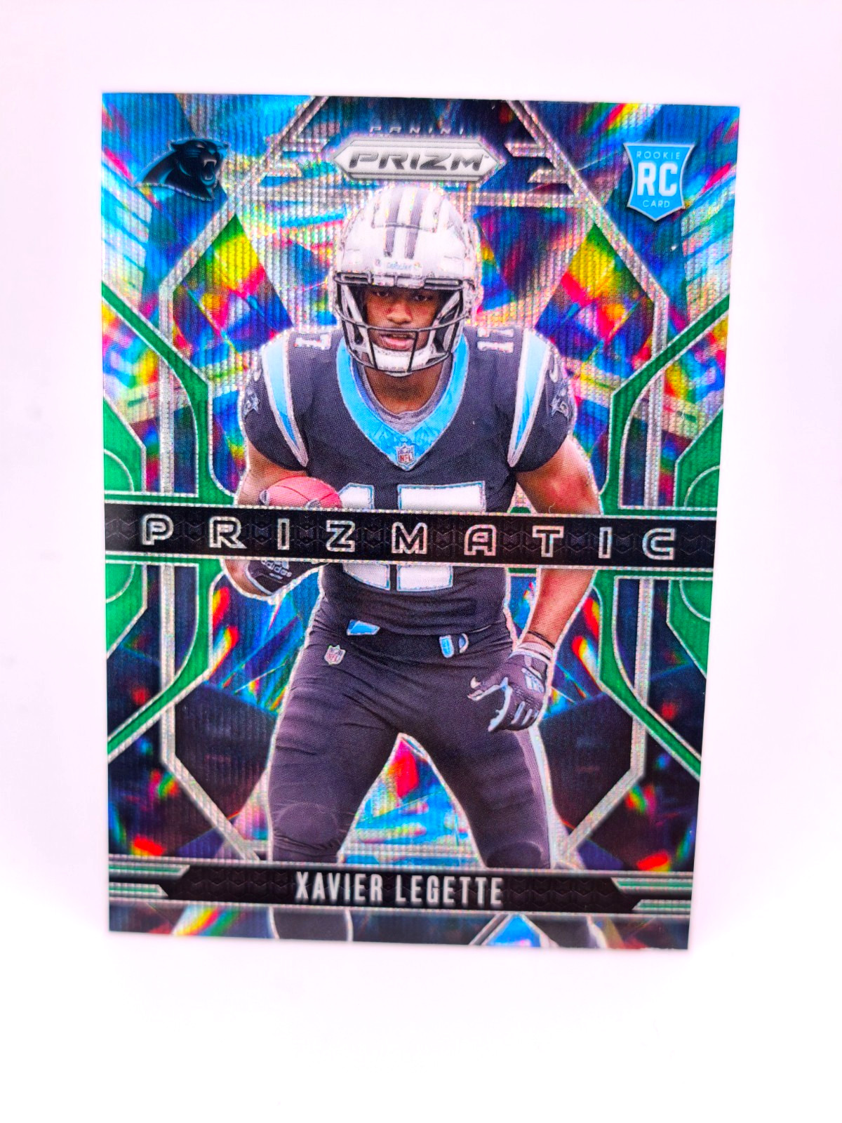 Xavier Legette RC GREEN WAVE PRIZMATIC 2024 Panini Prizm NFL Carolina Panthers