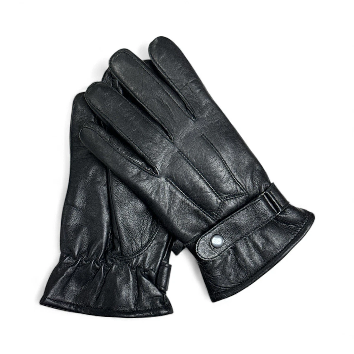 black leather gloves products for sale | eBay