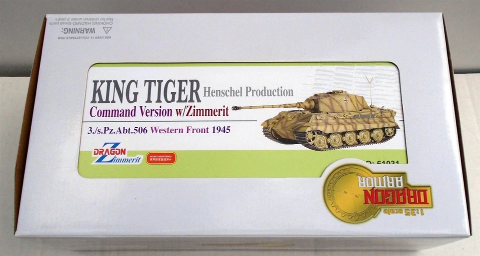Dragon 1/35 Sd.Kfz.182 King Tiger Command Versión Tanque 3./sPzAbt 506 #300 61031 Foto 2 de 2