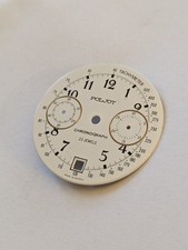 Cadran De Montre Quadrant En Relief – Vintage, Calibré Heures, Occasion, Article AS 1238, 34 Mm