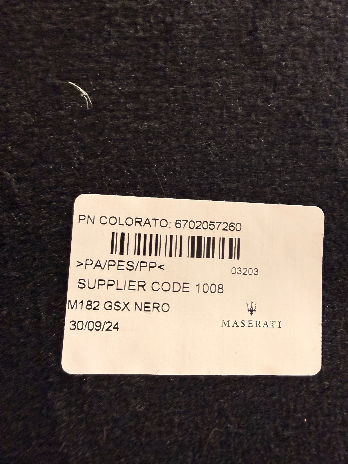 Maserati Ghibli Genuine OEM Front & Rear Floor Carpet Mats NEW BLACK