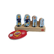 Brand New Wooden Fireman Sam + Friends Figures Wooden toys set
