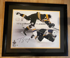 Torey Krug 16x20” Signed Print “The Hit” 2019 Stanley Cup Final