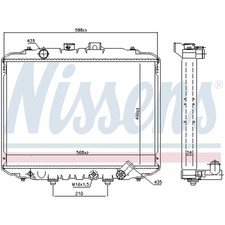 KÜHLER WASSERKÜHLER MOTORKÜHLER FÜR HYUNDAI MITSUBISHI 2530043000 NEU