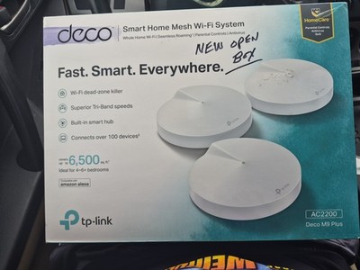 TP-LINK Deco M9 Plus AC2200 Smart Home Mesh Wi-Fi System (3-pack) Complete