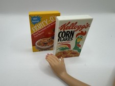 Barbie Tyco Kitchen Littles Cereal Fruity O Kelloggs Corn Flakes