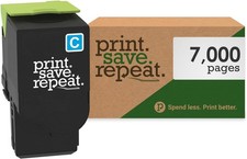 Print.Save.Repeat. Lexmark 78C1UC0 Cyan Ultra High Yield Toner Cartridge  MORE
