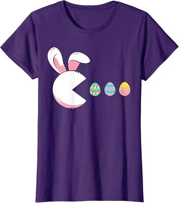 Easter Bunny Peek Egg Spring Easter Egg Hunt Family Ladies' Crewneck T-Shirt