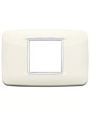 Vimar Eikon 20682.B01 Plate Round 2 Center Modules Arctic White