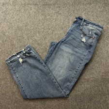 Judy Blue Straight Fit jeans Women's Size 13 / 31 Distressed Stretch Denim