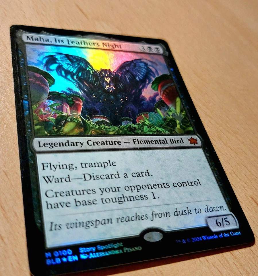 MTG Magic: # FOIL # Maha, deren Federn die Nacht sind / Maha, Its Feathers Night - Bild 2 von 3