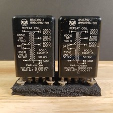Matching Pair 1950's RCA 8516392-1 Audio Input Transformers Brass Hardware 1.5"