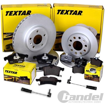 TEXTAR BREMSSCHEIBEN + BELÄGE VORNE + HINTEN für MERCEDES E-KLASSE W212 S212